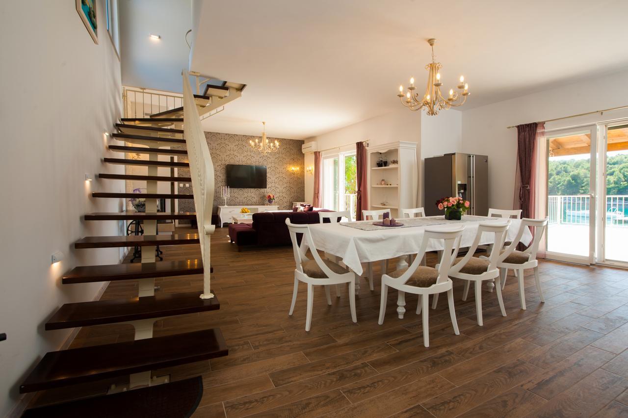 Luxury Villa Kate - In Lucice Bay With Turquoise Sea, Amazing Seaviews, And Heated Pool Milna  Εξωτερικό φωτογραφία